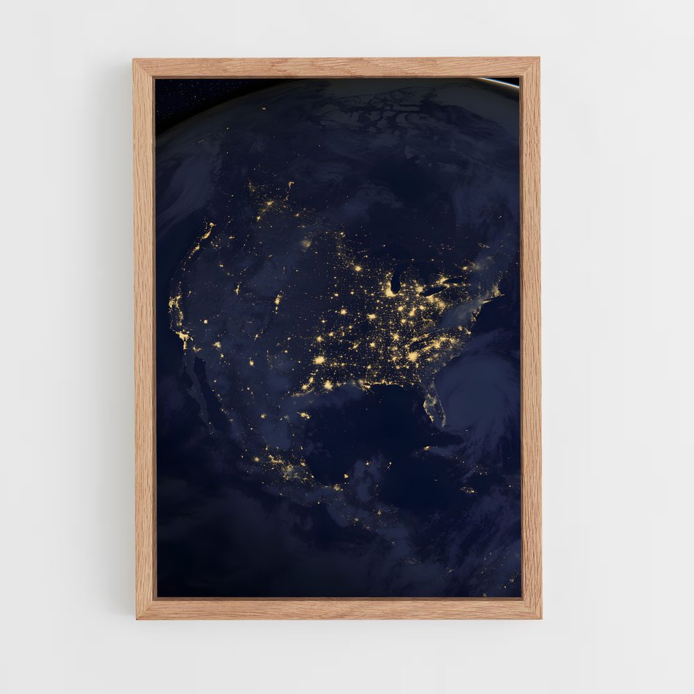 ap-blue marble-3 cadre Bois clair