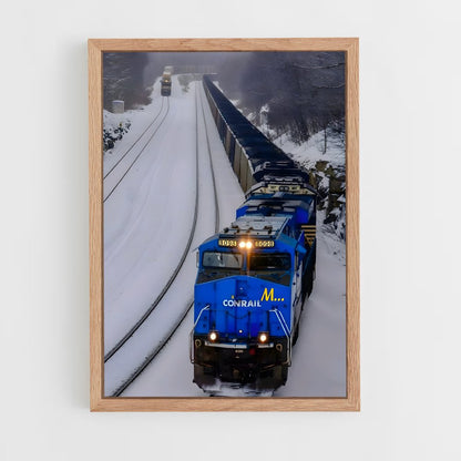 ap-blue train-1 cadre Bois clair
