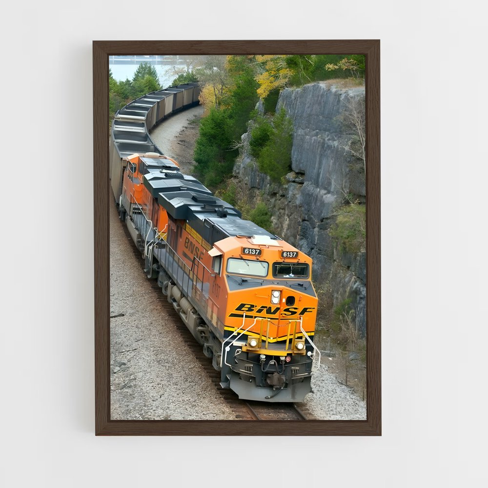 ap-bnsf railway-1 cadre Bois foncé