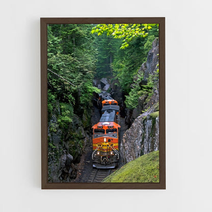 ap-bnsf railway-3 cadre Bois foncé