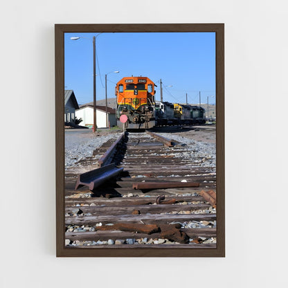 ap-bnsf railway-9 cadre Bois foncé