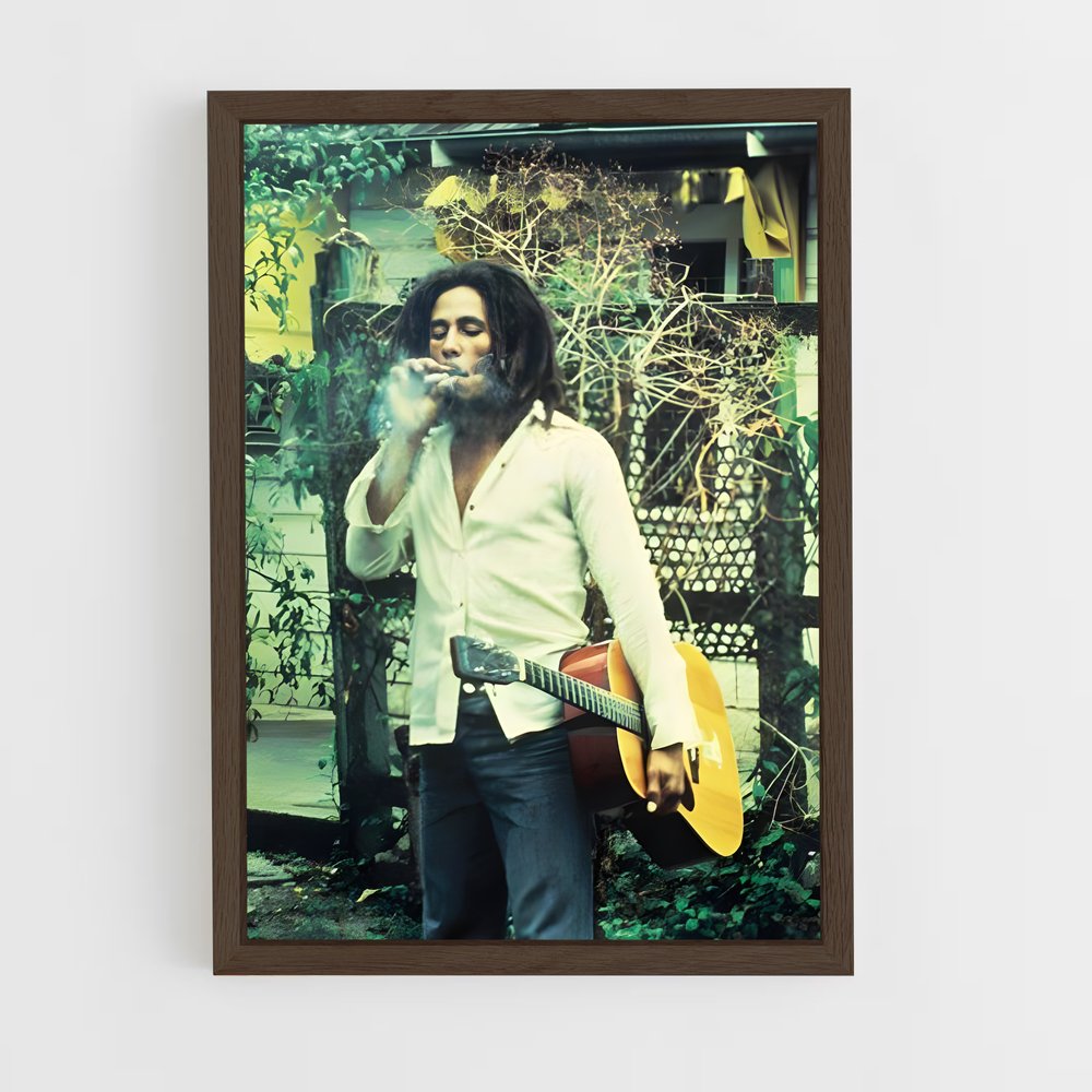 ap-bob marley-7 cadre Bois foncé
