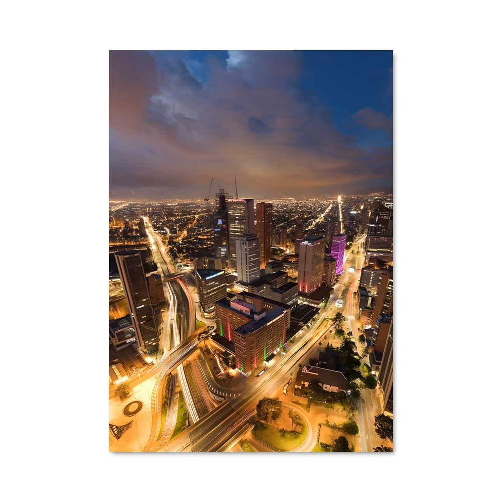 Poster Nuit à Johannesburg