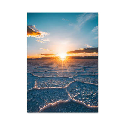 Poster Coucher de Soleil sur le Sel