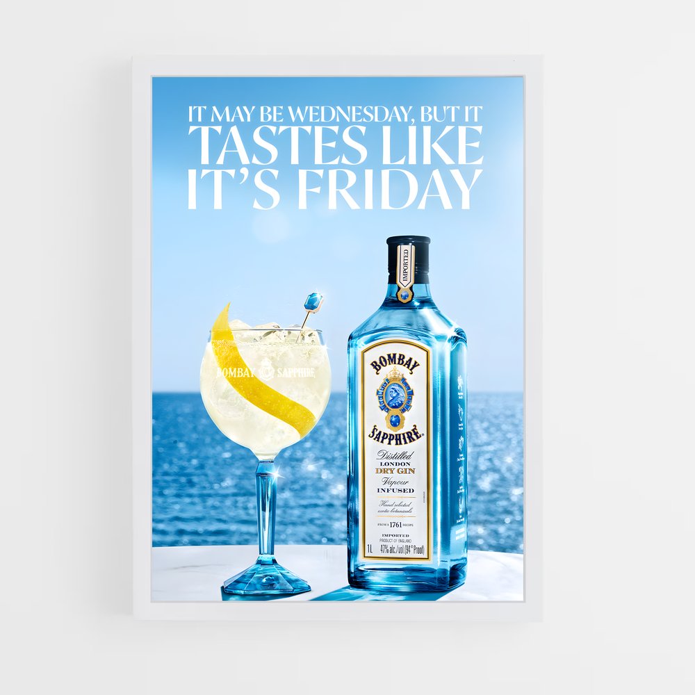 ap-bombay sapphire-5 cadre Blanc