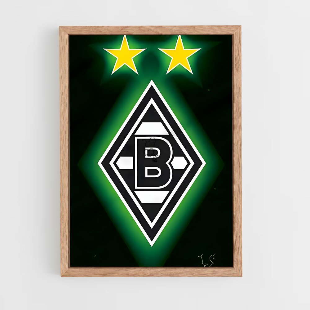 ap-borussia monchengladbach-5 cadre Bois clair