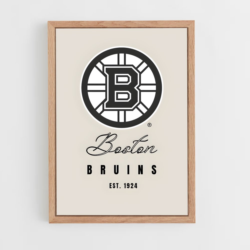ap-boston bruins-5 cadre Bois clair