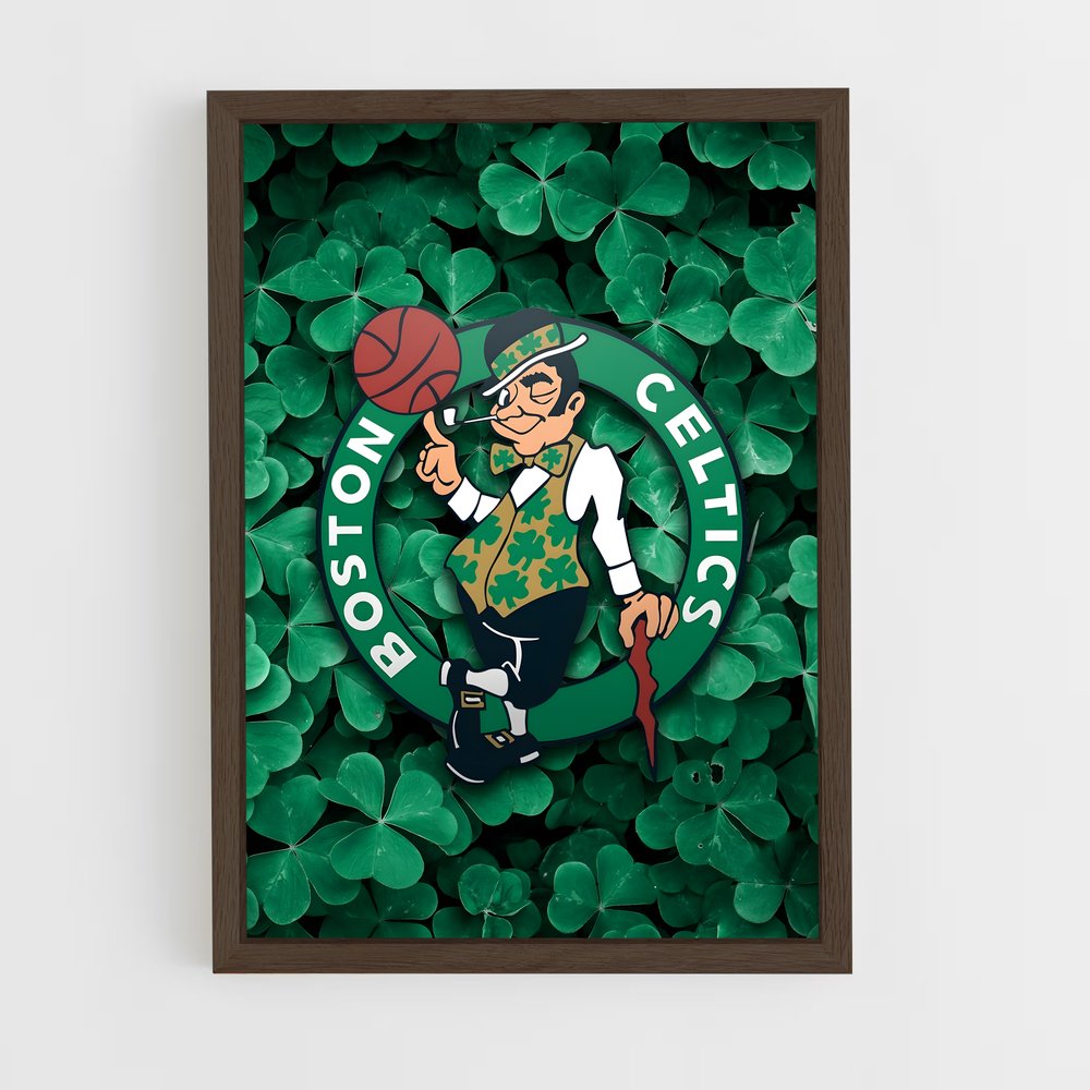 ap-boston celtics-1 cadre Bois foncé