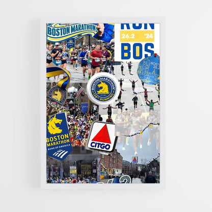 ap-boston marathon-1 cadre Blanc