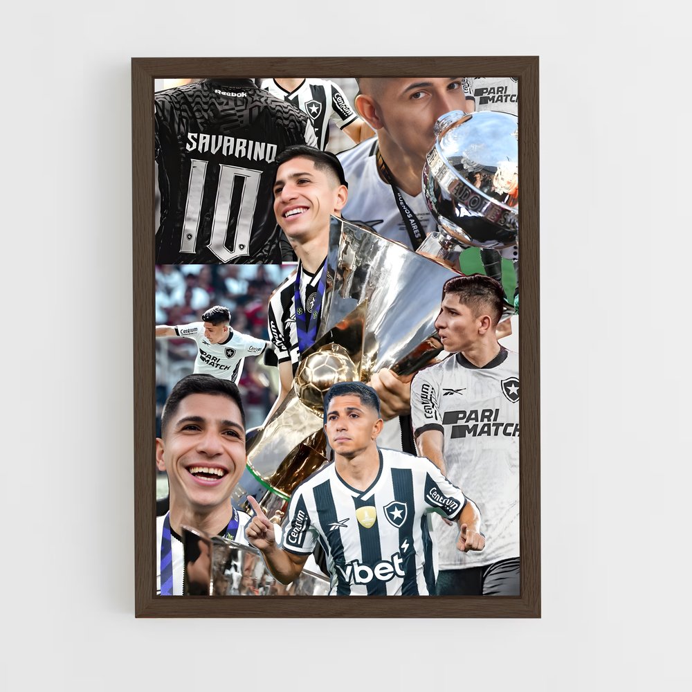 ap-botafogo de futebol e regatas-12 cadre Bois foncé