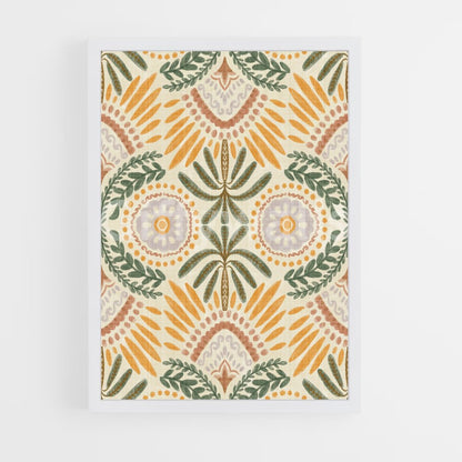 ap-botanical patterns-4 cadre Blanc
