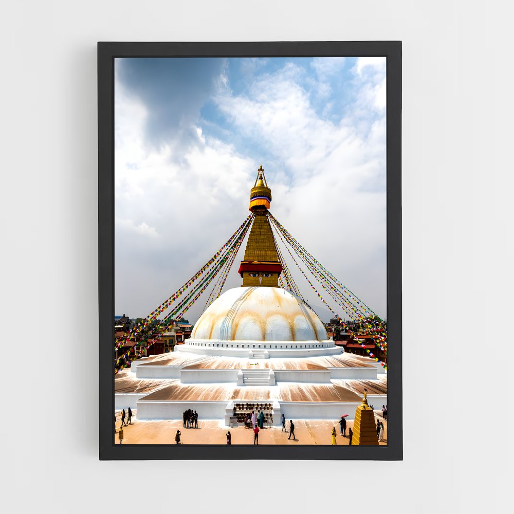 ap-boudhanath stupa-2 cadre Noir
