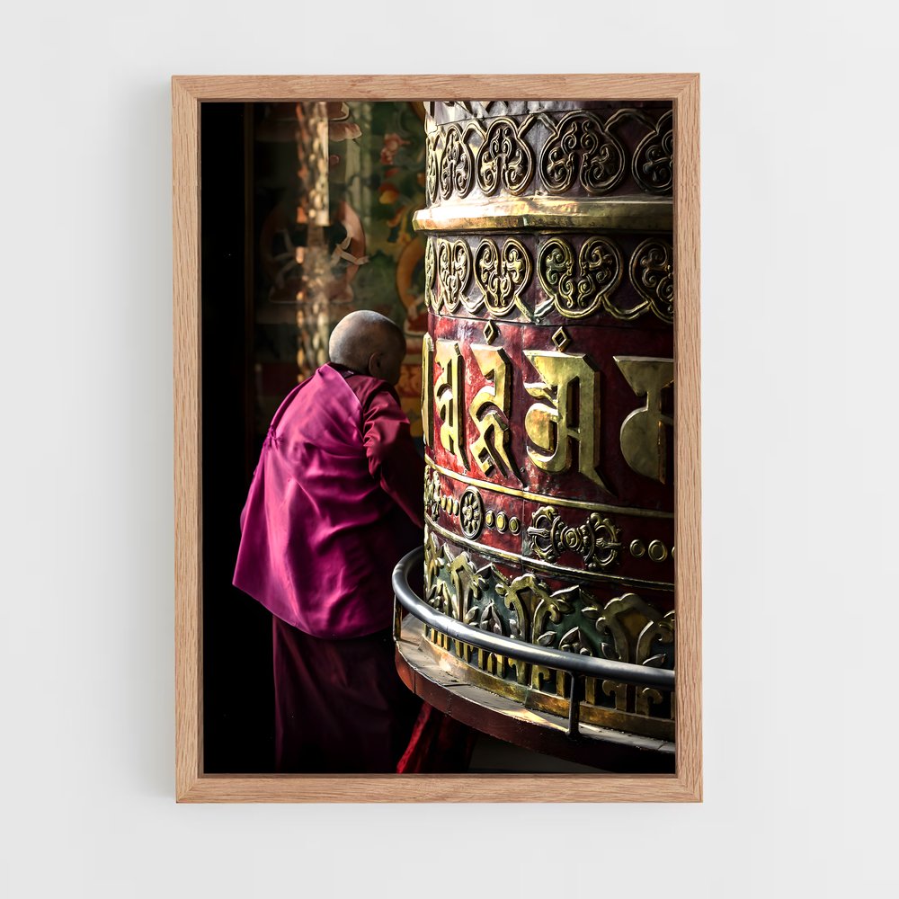 ap-boudhanath stupa-4 cadre Bois clair