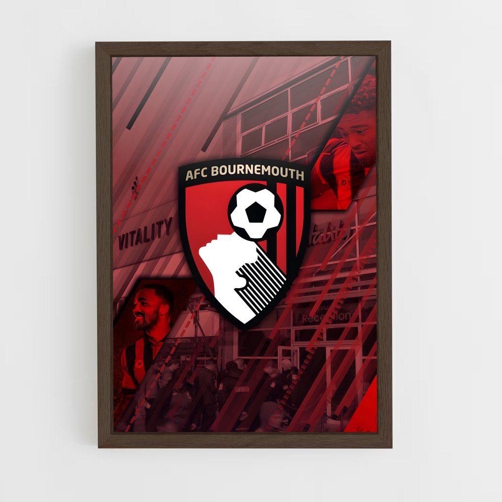 ap-bournemouth afc-2 cadre Bois foncé