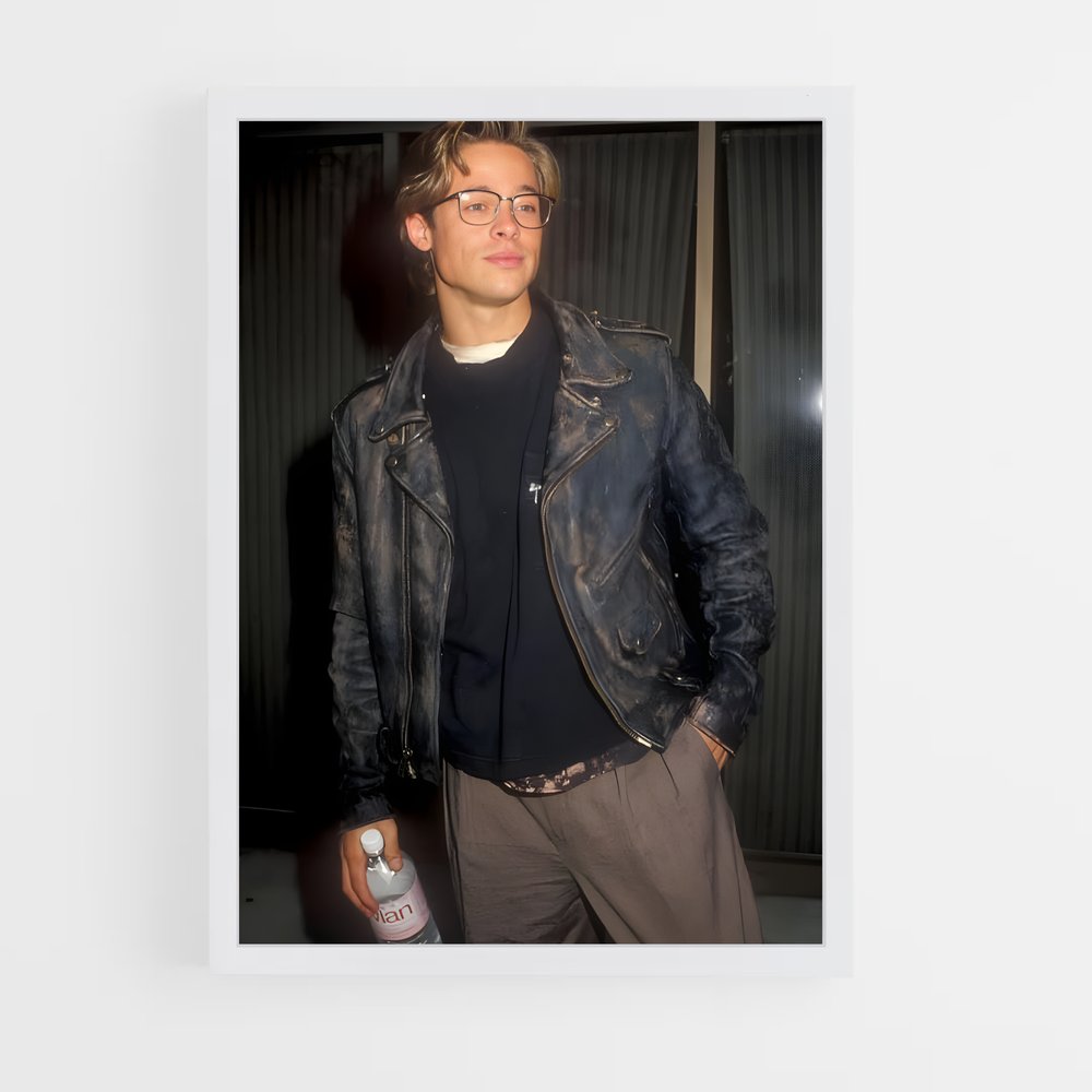 ap-brad pitt-8 cadre Blanc