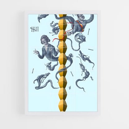 ap-brancusi endless column-5 cadre Blanc