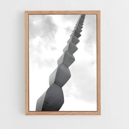 ap-brancusi endless column-9 cadre Bois clair