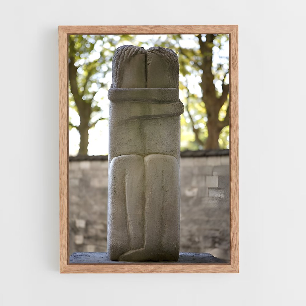 ap-brancusi kiss-2 cadre Bois clair