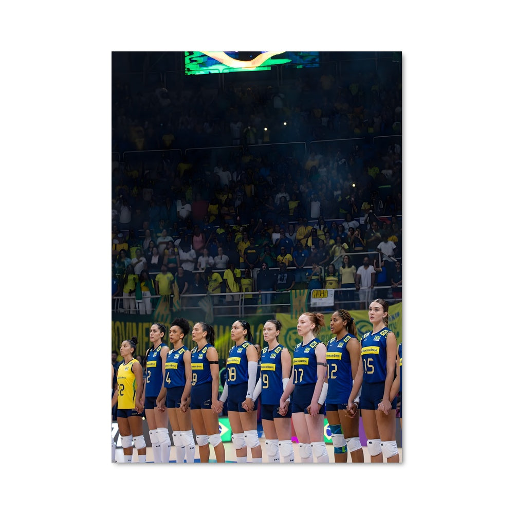 Poster Équipe Brésil en Ligne