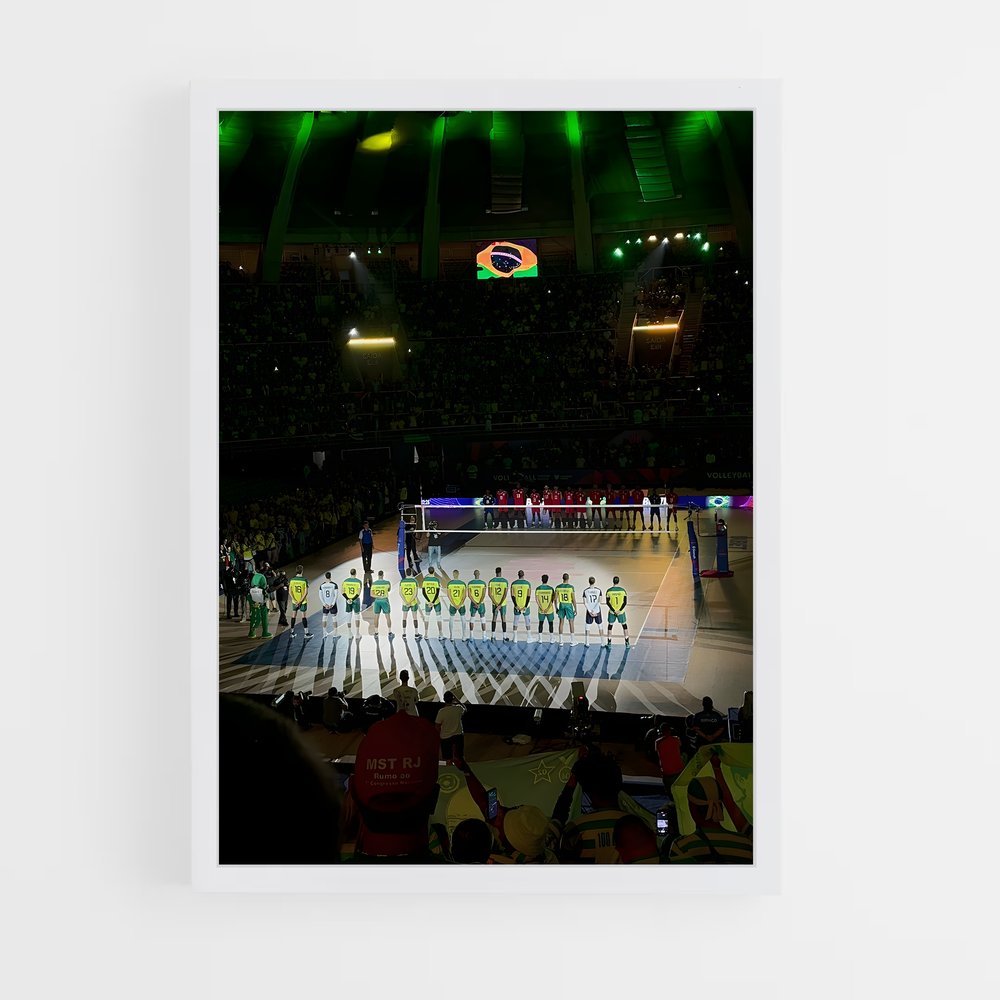 ap-brazil national beach volleyball team-1 cadre Blanc
