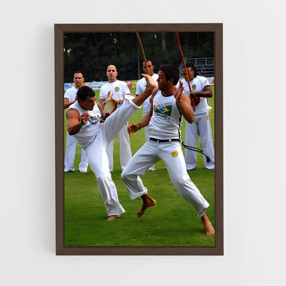 ap-brazilian capoeira confederation-2 cadre Bois foncé