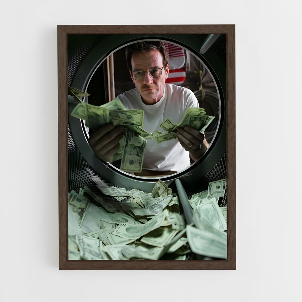 ap-breaking bad-4 cadre Bois foncé