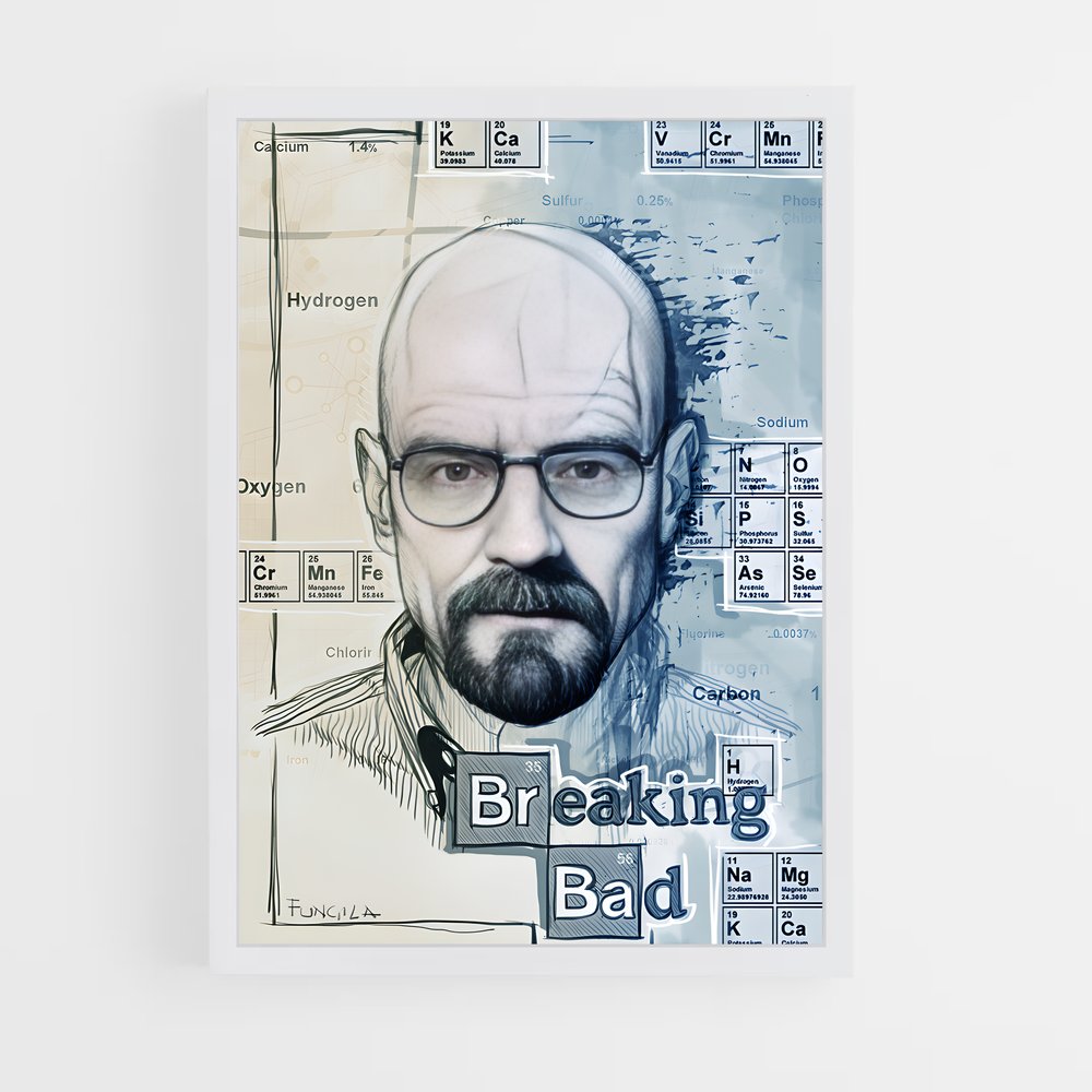 ap-breaking bad-5 cadre Blanc