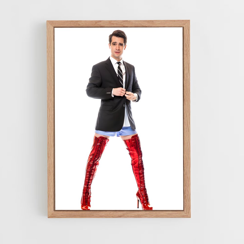 ap-brendon urie-1 cadre Bois clair