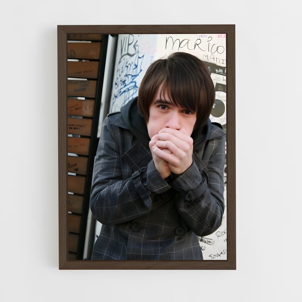 ap-brendon urie-5 cadre Bois foncé