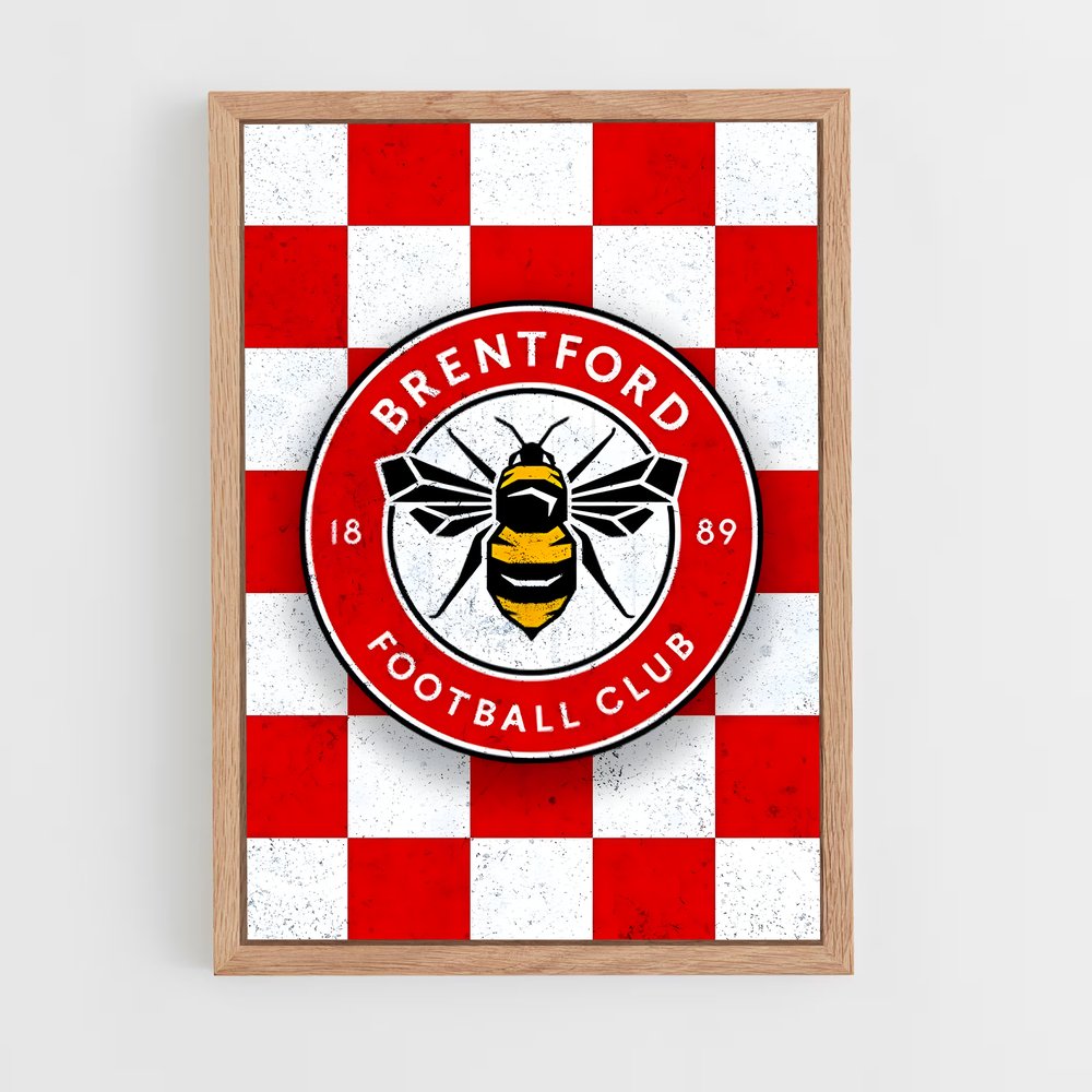 ap-brentford fc-6 cadre Bois clair