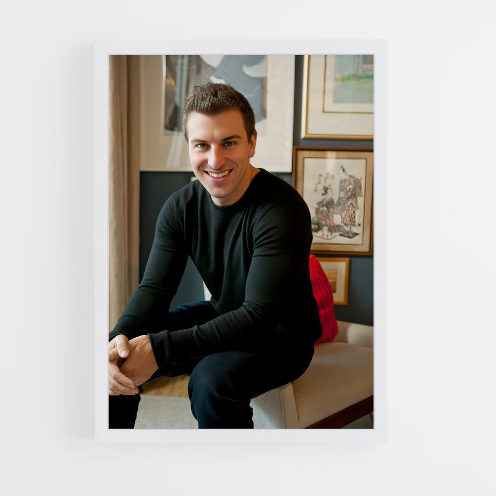 ap-brian chesky-1 cadre Blanc