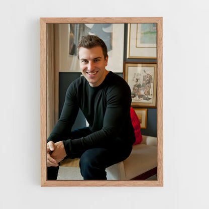 ap-brian chesky-1 cadre Bois clair