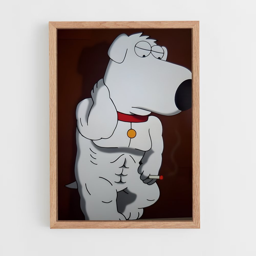 ap-brian griffin-2 cadre Bois clair