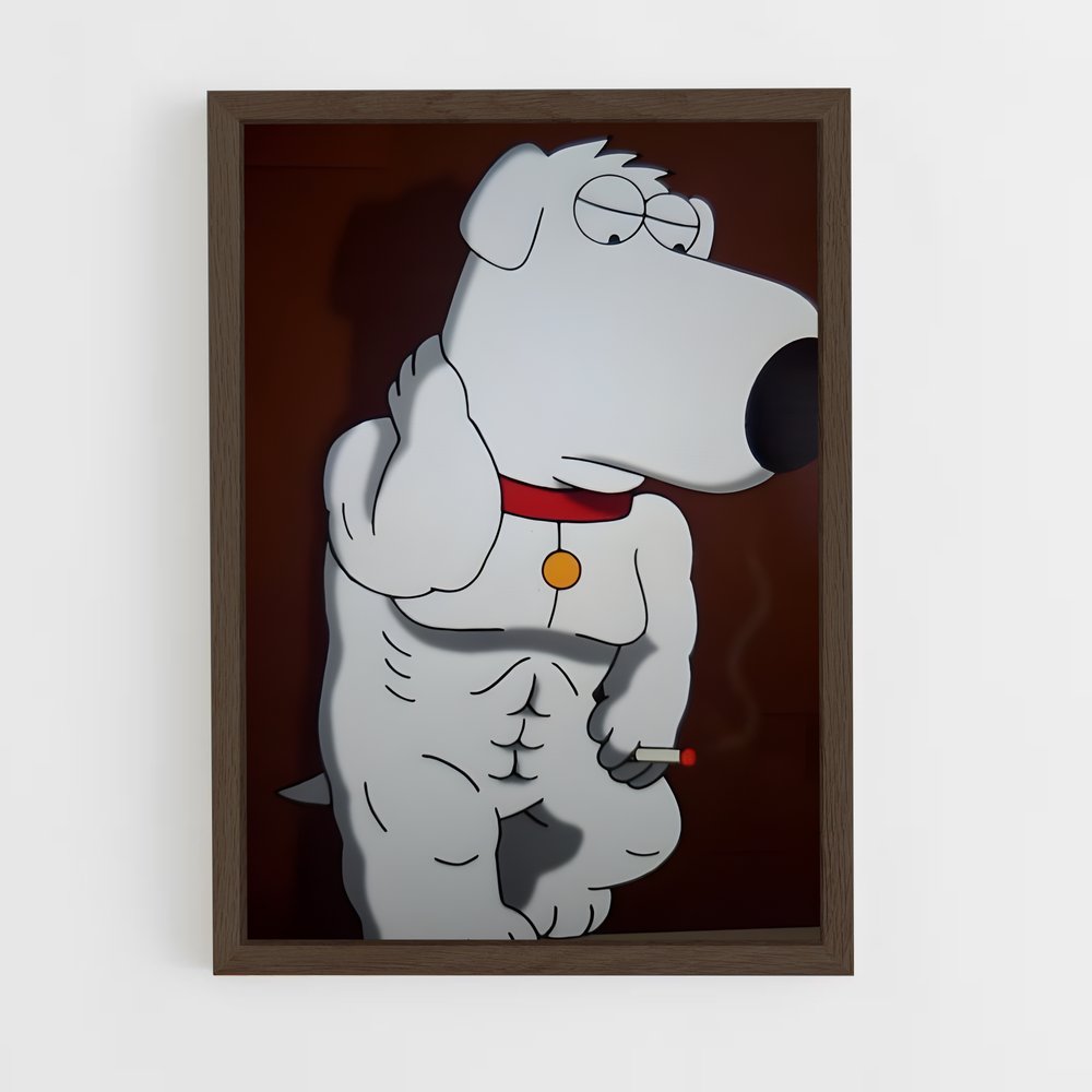 ap-brian griffin-2 cadre Bois foncé