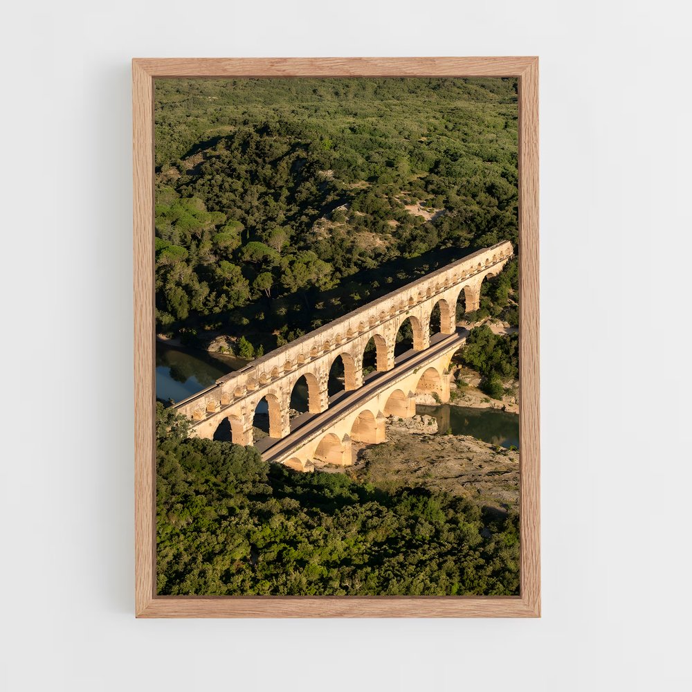 ap-bridge du gard-1 cadre Bois clair
