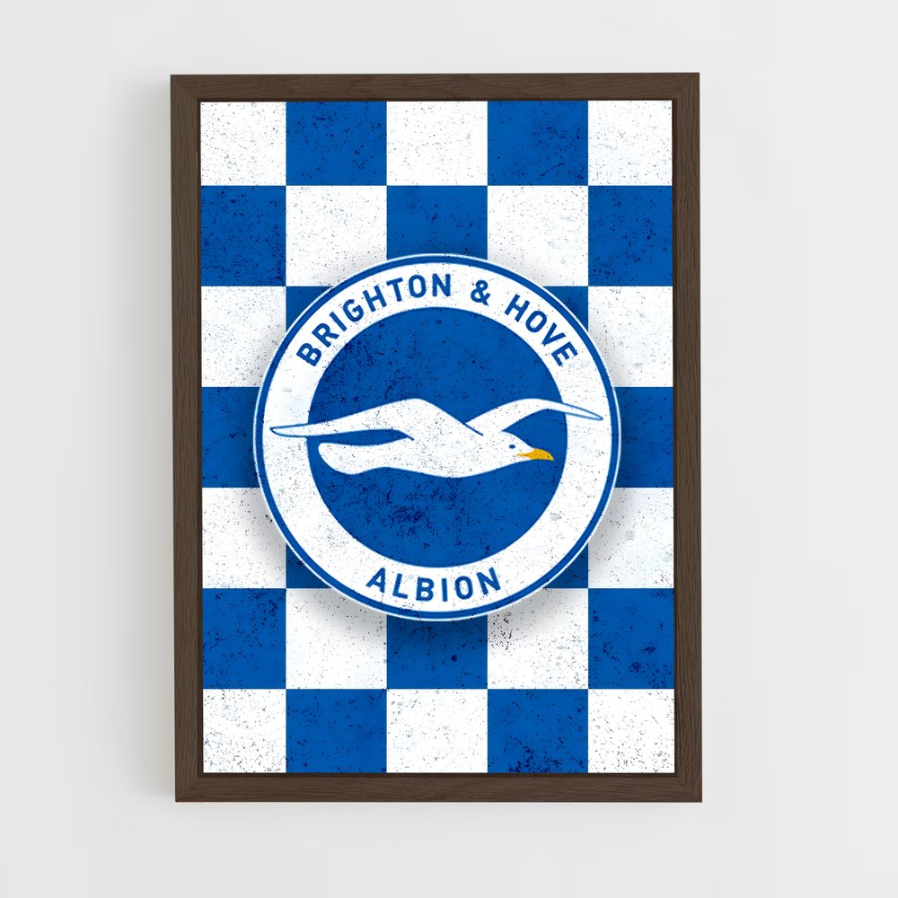 ap-brighton hove albion fc-1 cadre Bois foncé