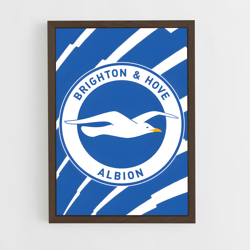 ap-brighton hove albion fc-9 cadre Bois foncé