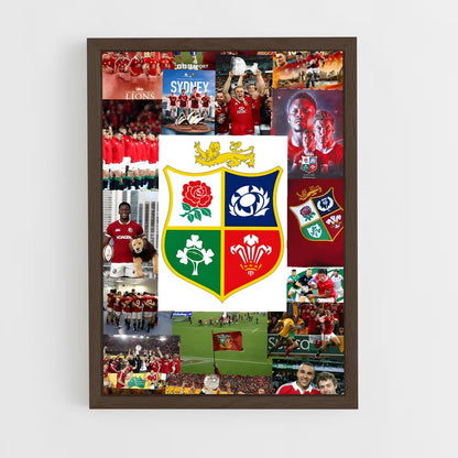 ap-british and irish lions-2 cadre Bois foncé