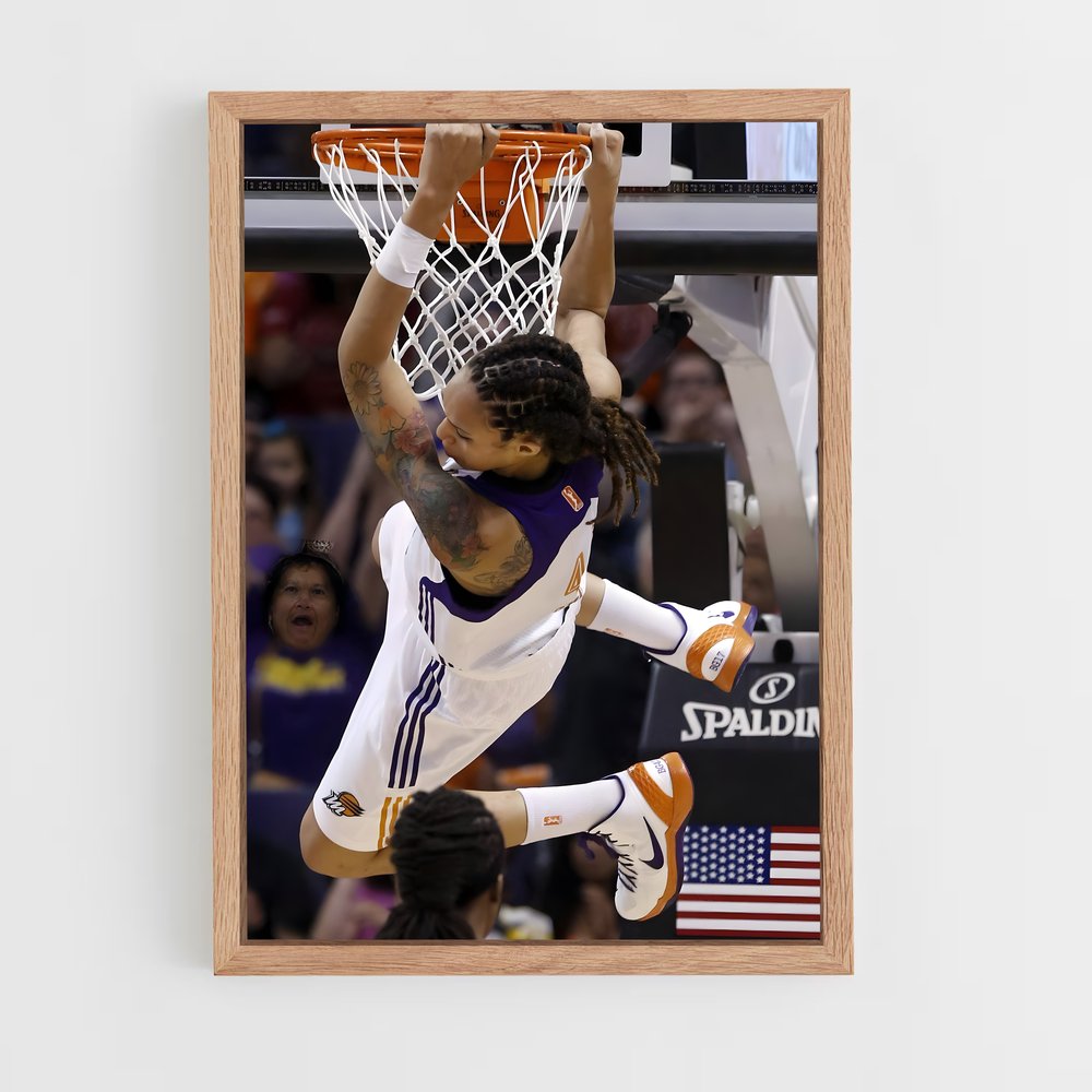 ap-brittney griner-3 cadre Bois clair