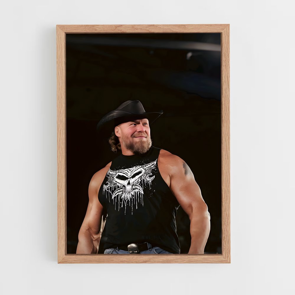 ap-brock lesnar-5 cadre Bois clair