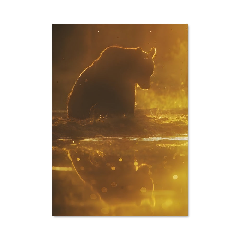 Poster Ours au Crépuscule