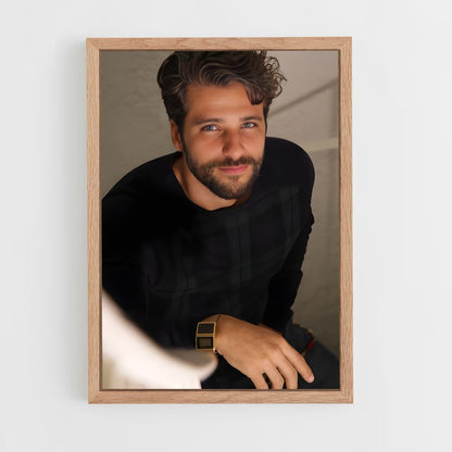 ap-bruno gagliasso-1 cadre Bois clair
