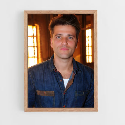 ap-bruno gagliasso-4 cadre Bois clair