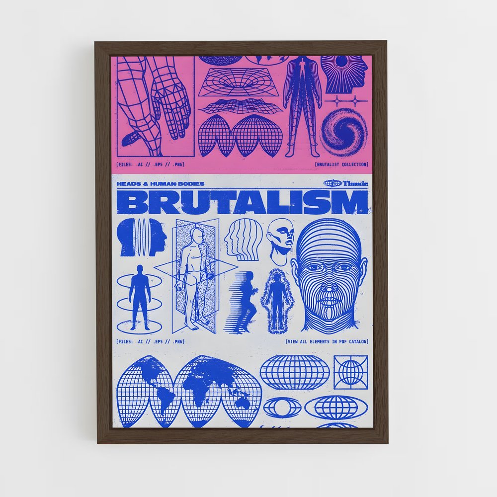 ap-brutalism-8 cadre Bois foncé