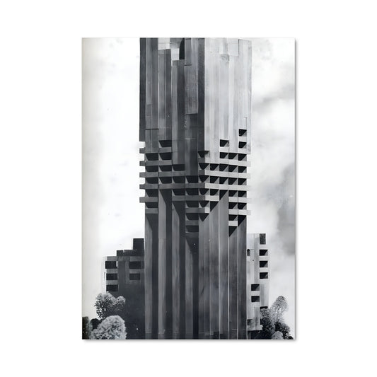 Poster Skyline Brutaliste