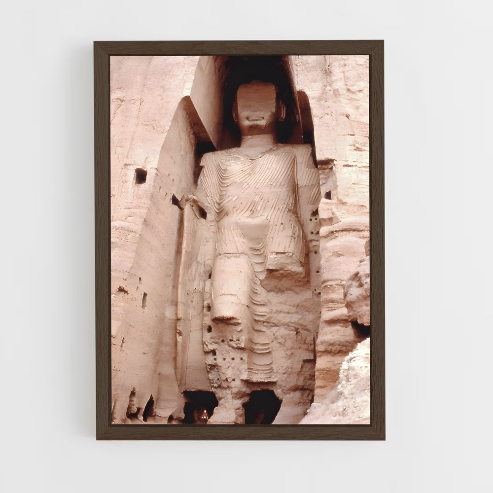 ap-buddhas of bamyan-2 cadre Bois foncé