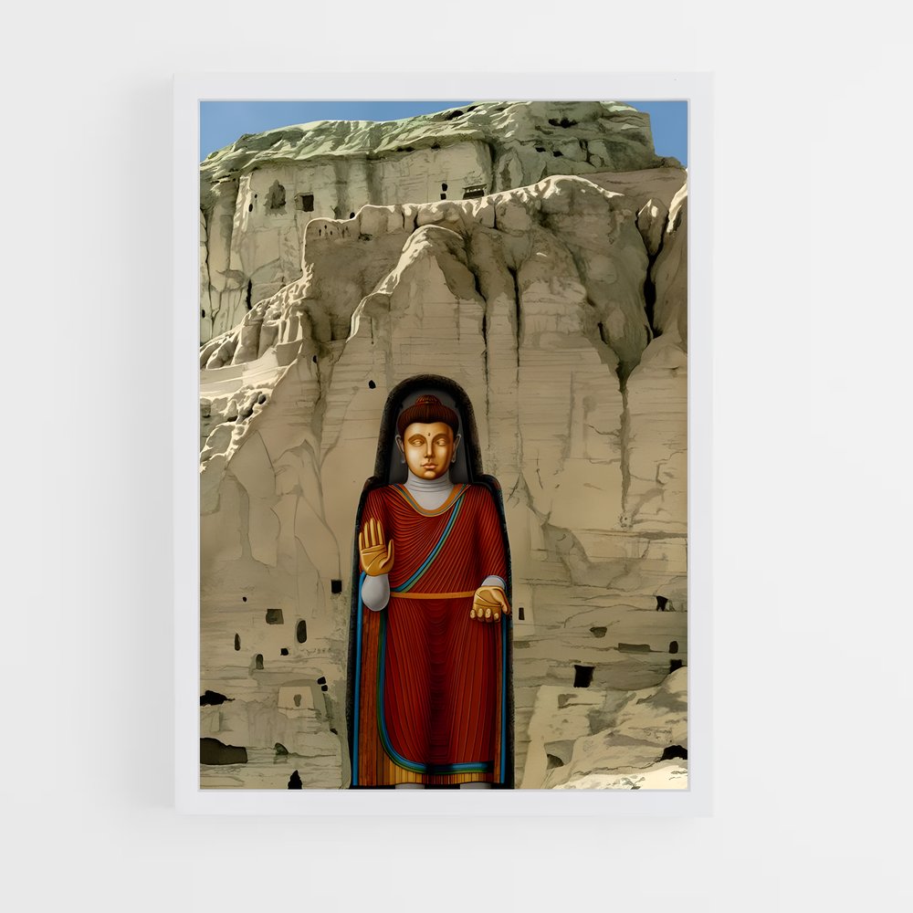 ap-buddhas of bamyan-7 cadre Blanc