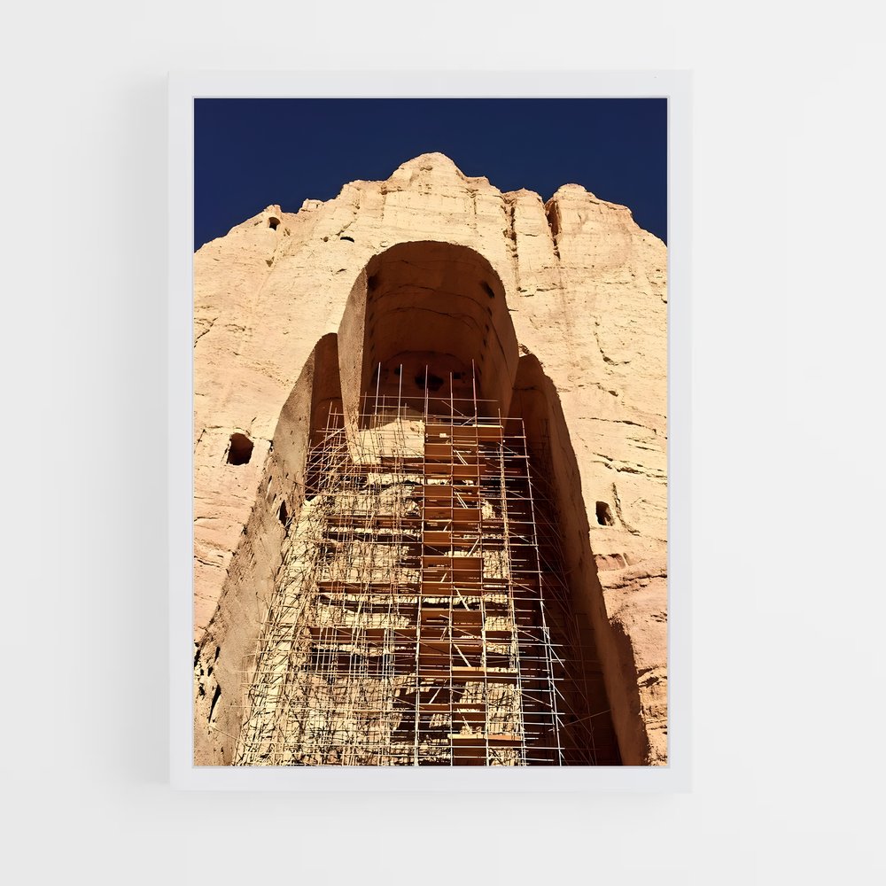 ap-buddhas of bamyan-8 cadre Blanc