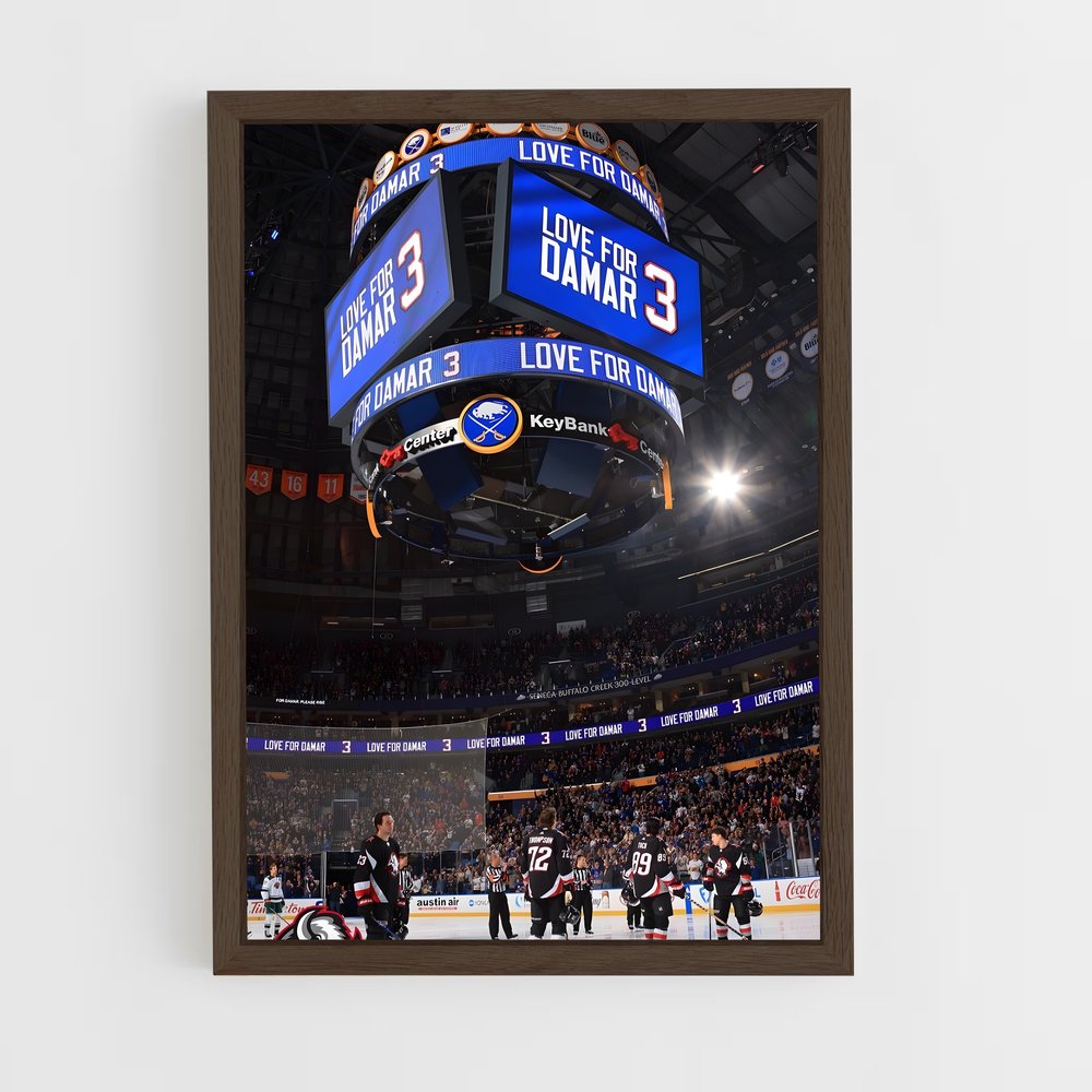 ap-buffalo sabres-2 cadre Bois foncé
