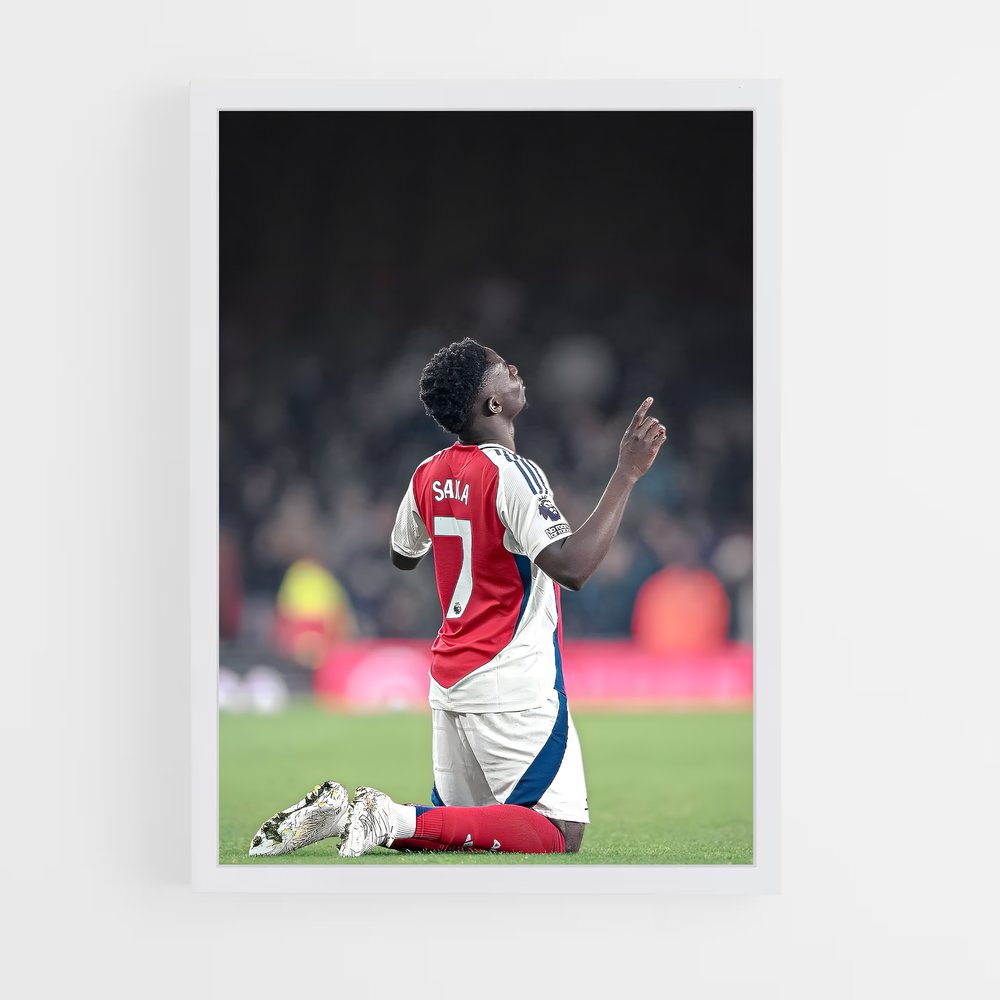 ap-bukayo saka-2 cadre Blanc